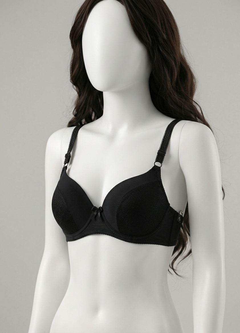 Whisper Molded Cup Bra – Non-Wired Comfort with Self-Print Design