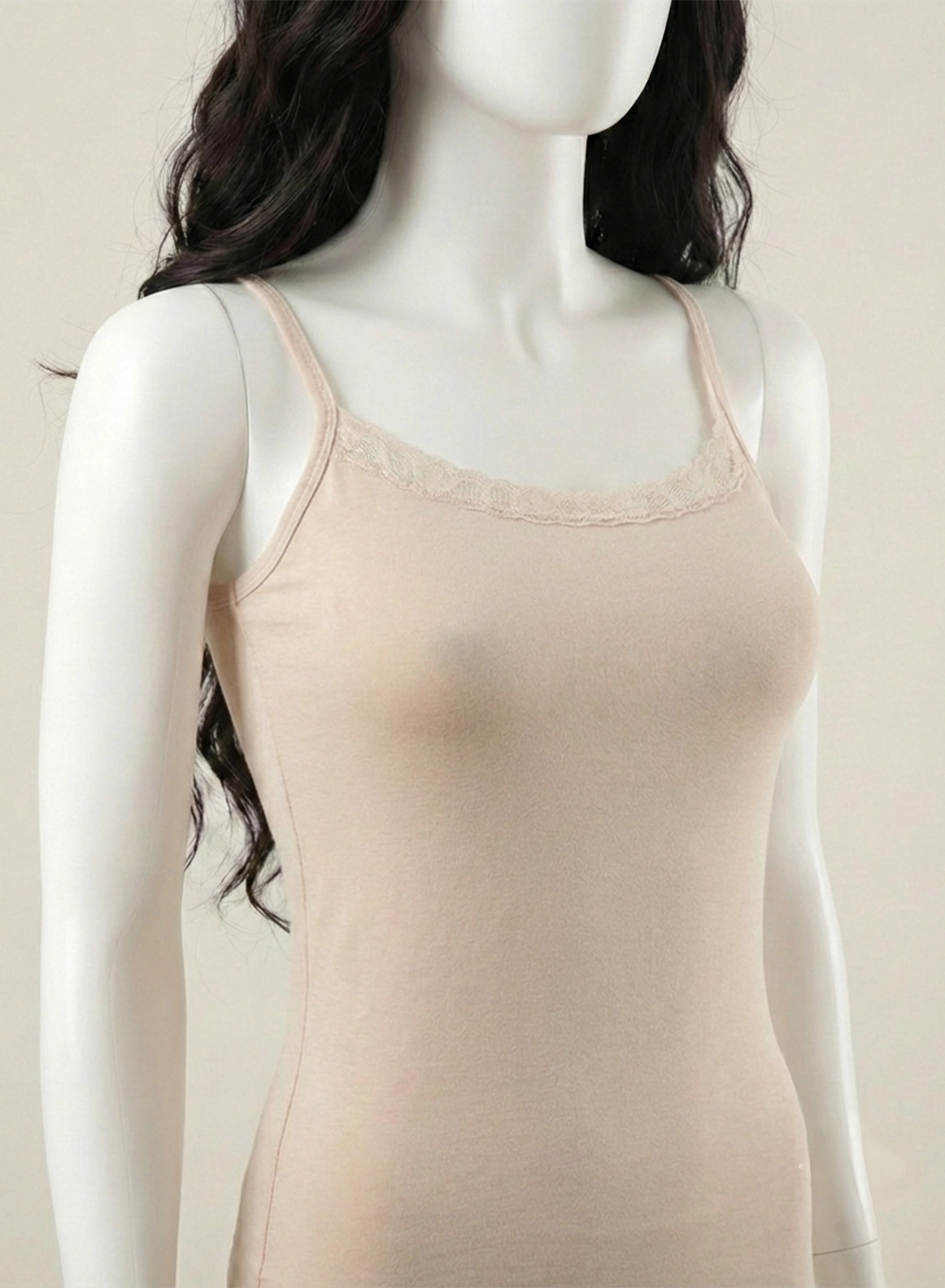 Cotton and Lace Trim Camisole