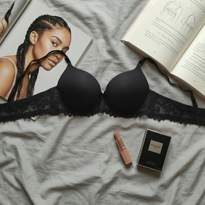 Whisper Supportive Wired Bra – Molded Cups with Elegant Lace Detail