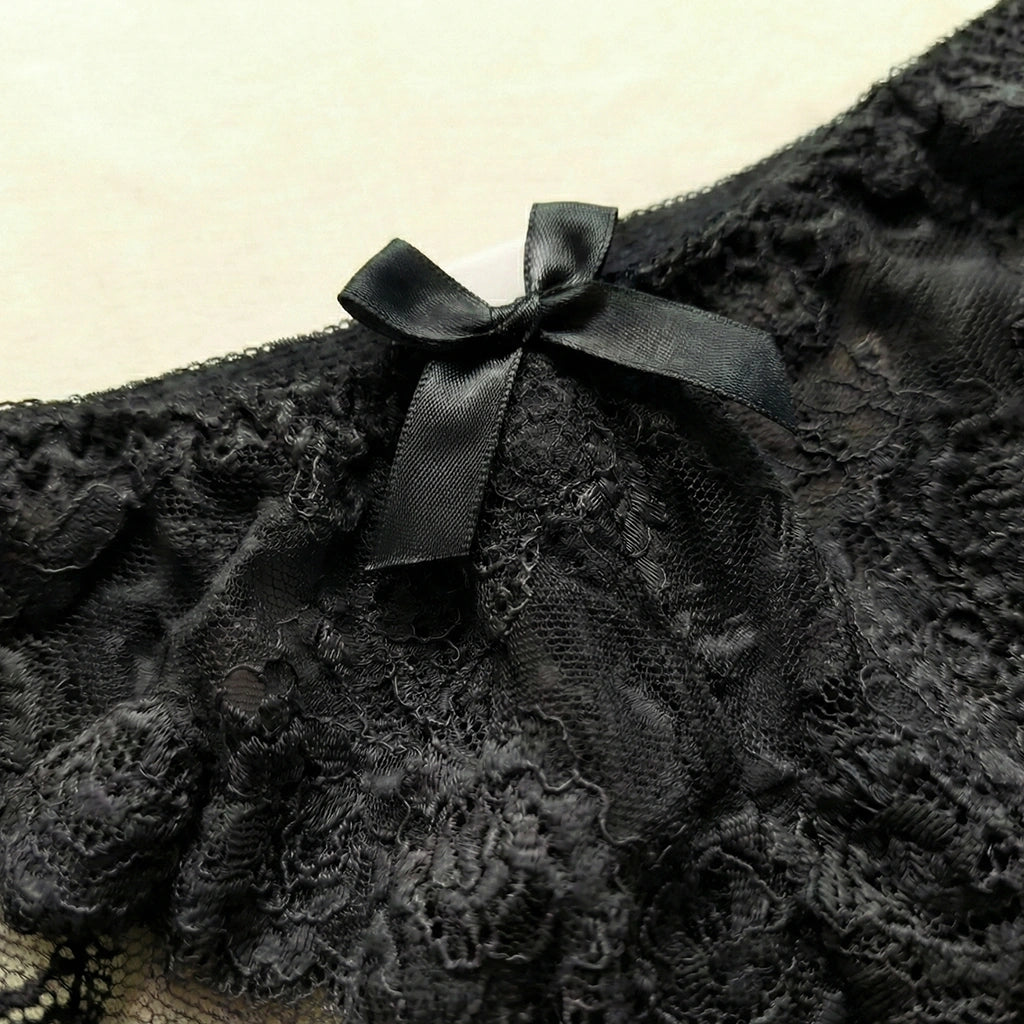 Whisper "Caged Beauty" Wired Bra & Lace Panty Set (Smooth Cup with Fancy Straps)